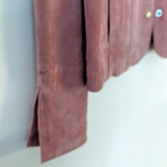Live Little Blush Suede SNAP Jacket MEDIUM - Picture 6 of 7